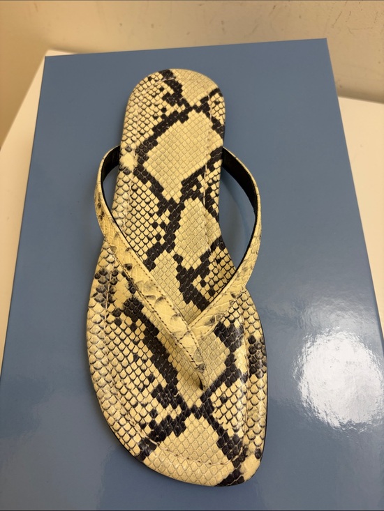 STAUD Shoes - STAUD Freja Thong - White snake